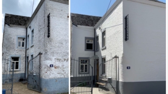 Tradinnove-Peinture-Elaerts-Facade-Bossière-avant-après